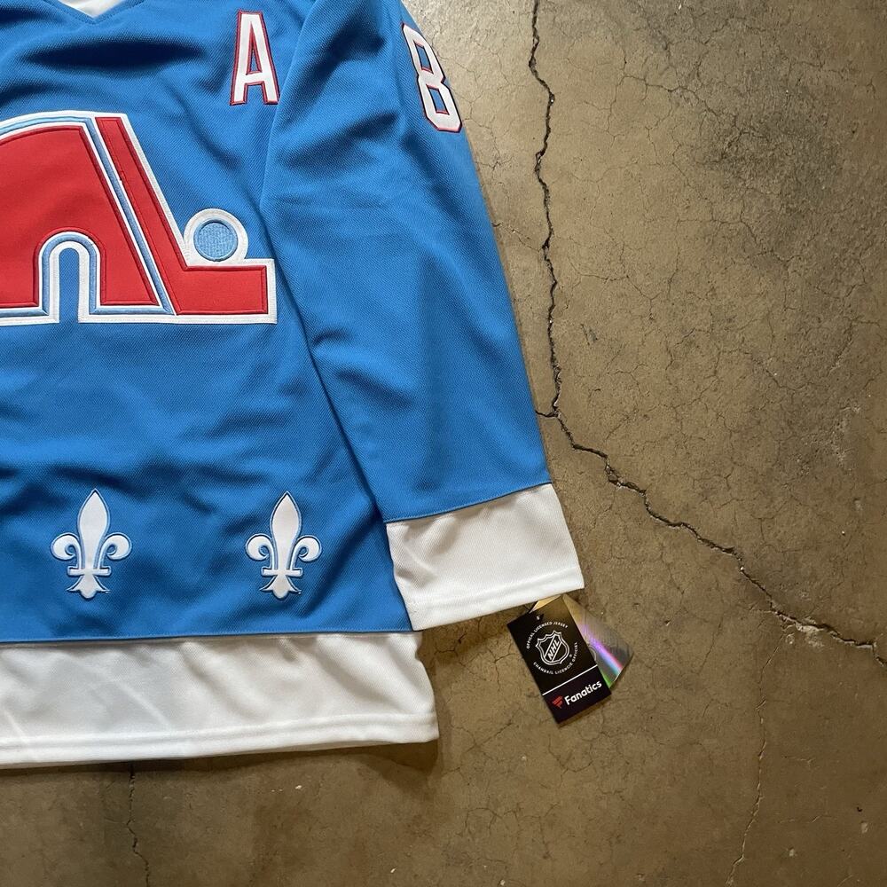 Cale Makar Colorado Avalanche Blue Retro Jersey Mens Size Medium 50 - Picture 7 of 8